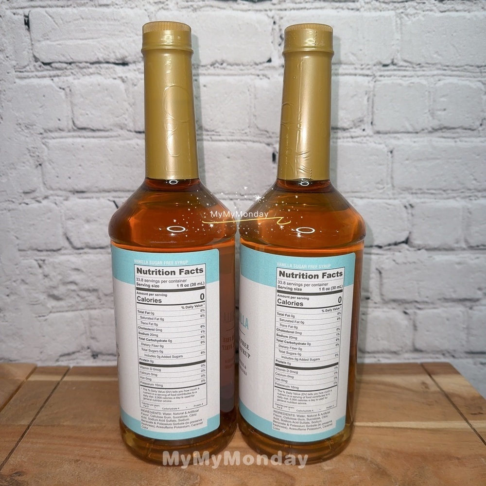 Martha Stewart Vanilla Sugar Free Drink Syrup Set of 2 - Picture 2 of 3
